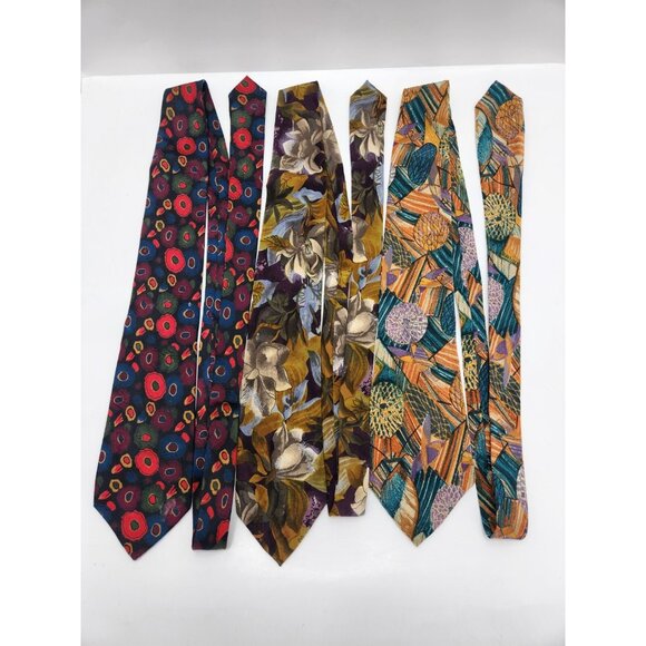 Vintage Hugo boss ties lot Damaged/Needs Cleaning - Picture 1 of 9